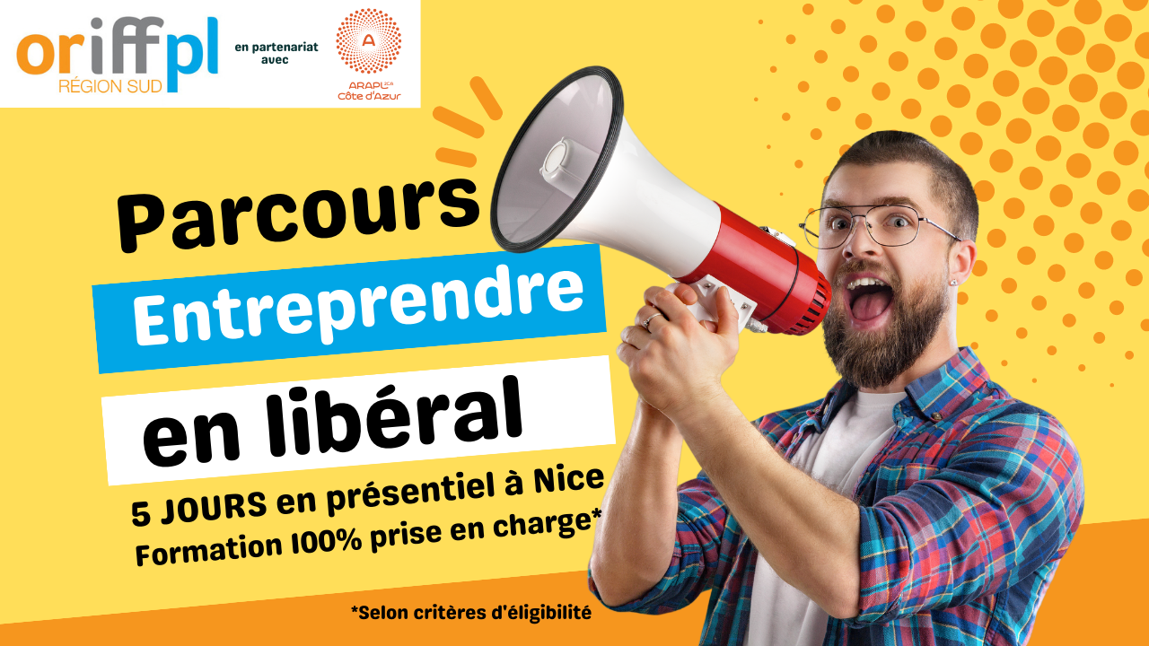 5 jours pour entreprendre en libéral - Présentiel à Nice - De son idée de Départ au lancement de son Projet - 24/01/2023